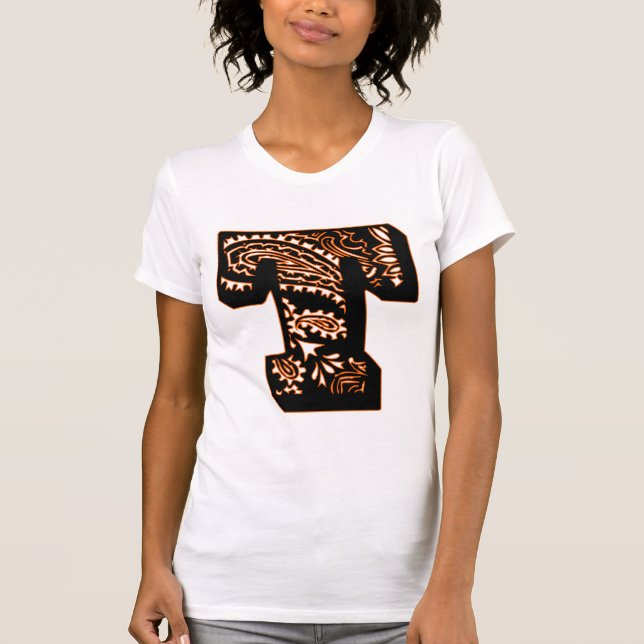 Paisley Monogram - T T-Shirt (Front)
