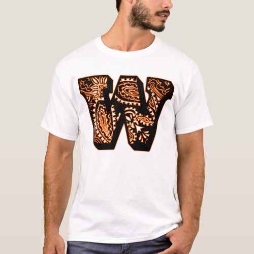 Paisley Monogram _ W T_Shirt