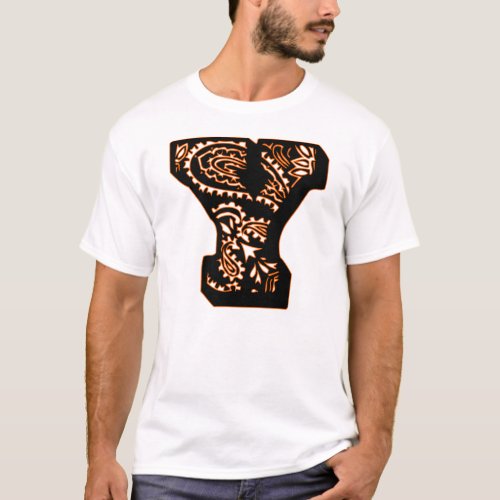 Paisley Monogram _ Y T_Shirt