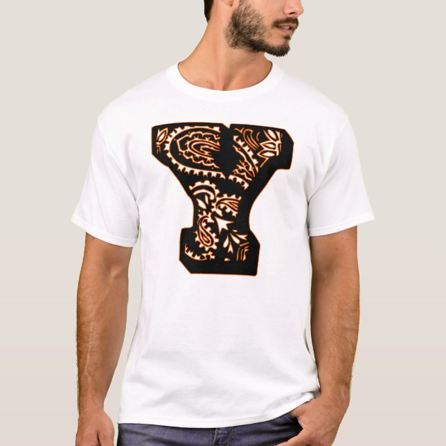 Paisley Monogram - Y T-Shirt (Front)
