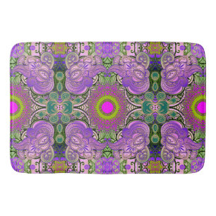 Paisley Mosaic Pattern II + your ideas Bathroom Mat