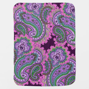 purple receiving blankets