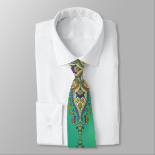 Paisley on Green Neck Tie