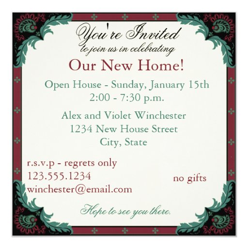 Home Open House Invitations 8