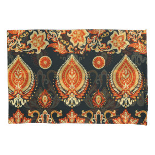 Paisley Oriental Ethnic Fabric Pillow Case