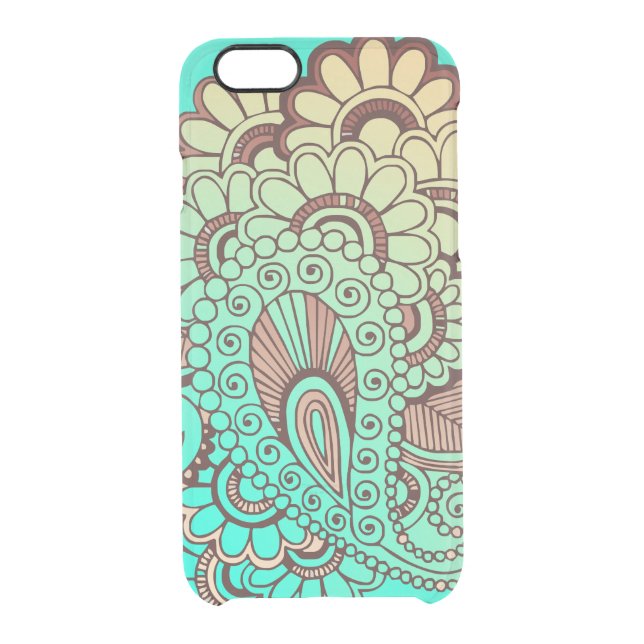 Paisley Ornaments I + your backgr. & ideas Uncommon iPhone Case (Back)