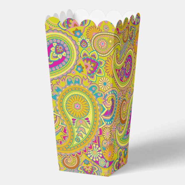 Paisley Ornaments / Pattern 1 Favor Boxes (Back)