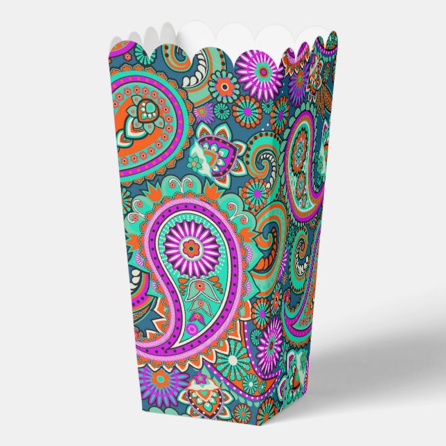 Paisley Ornaments / Pattern 2 Favor Boxes (Back)