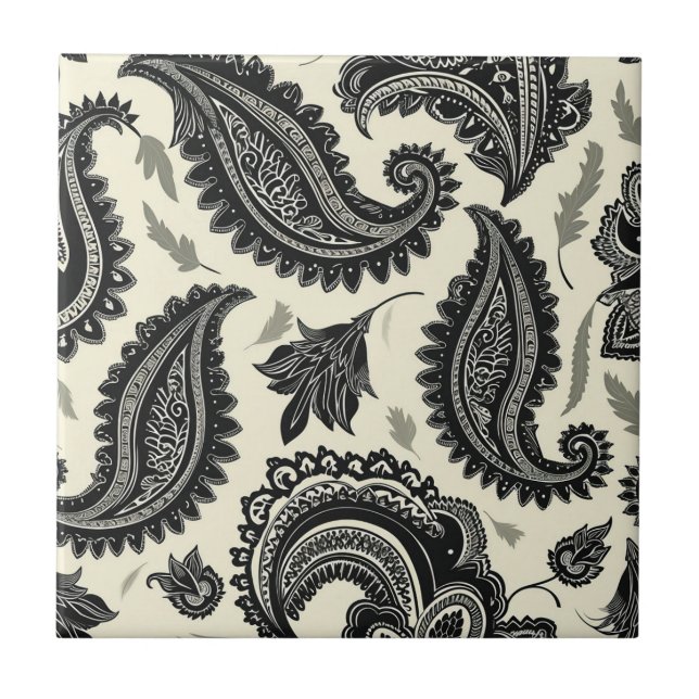 Paisley Palaces Ceramic Tile (Front)