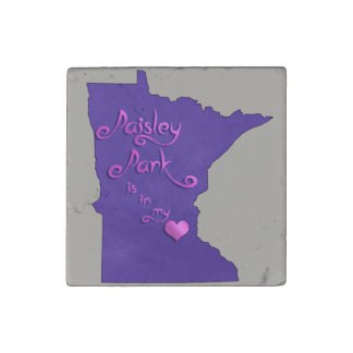 Paisley Park is in my heart Stone Magnet
