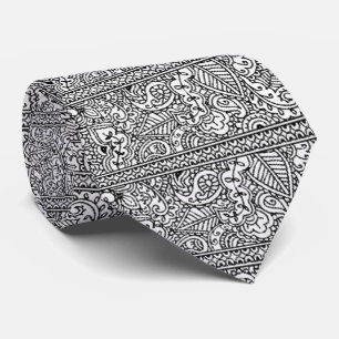 Paisley Passion - Black (Henna) Neck Tie