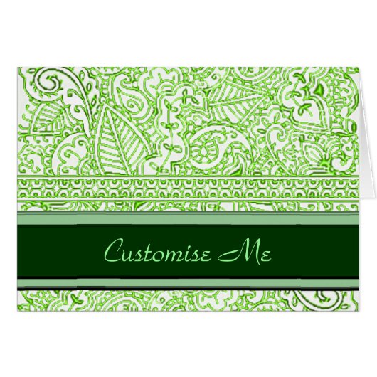 Paisley Passion - Green (Henna) (Front Horizontal)