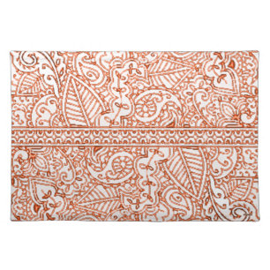 Paisley Passion - Orange (Henna) Placemat