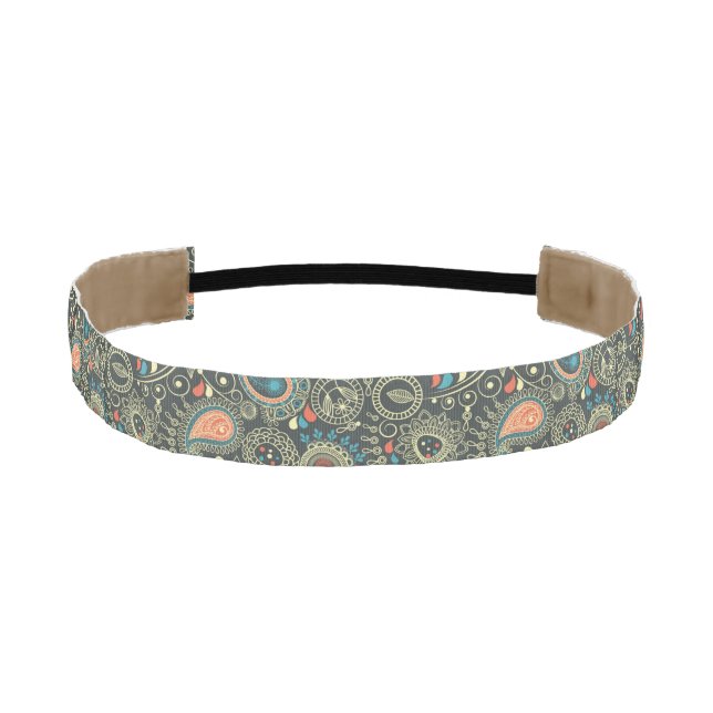 Paisley Pattern 3 Athletic Headband (Front)
