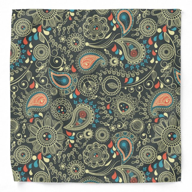 Paisley Pattern 3 Bandana (Front)