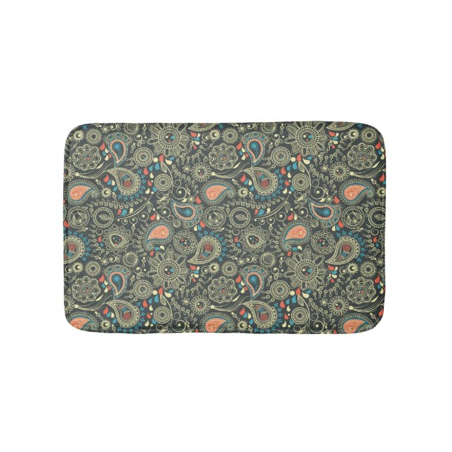 Paisley Pattern 3 Bathroom Mat (Front)
