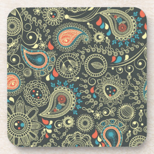 Paisley Pattern 3 Beverage Coaster