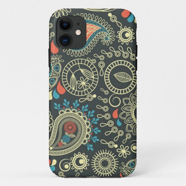 Paisley Pattern 3 Case-Mate iPhone Case (Back)