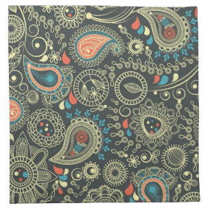 Paisley Pattern 3 Cloth Napkin