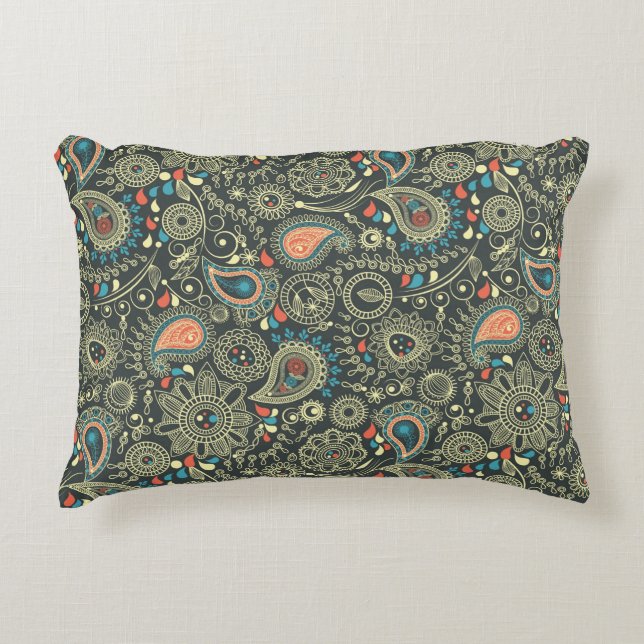 Paisley Pattern 3 Decorative Pillow (Front)