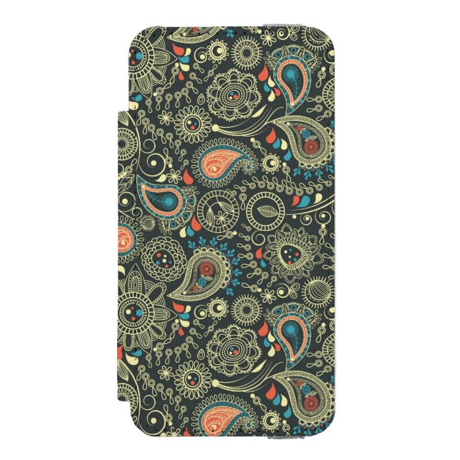 Paisley Pattern 3 Incipio iPhone Wallet Case (Folio Front)