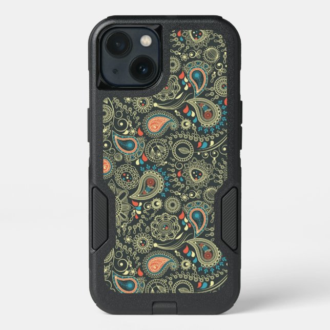 Paisley Pattern 3 Otterbox iPhone Case (Back)