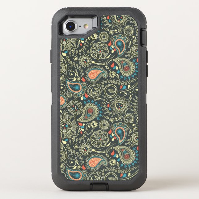 Paisley Pattern 3 Otterbox iPhone Case (Back)