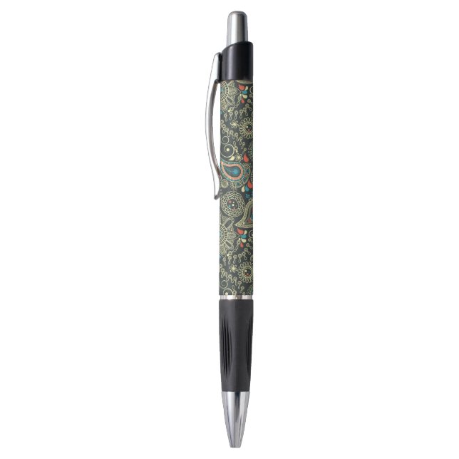 Paisley Pattern 3 Pen (Top (Vertical))