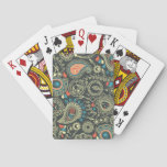 Paisley Pattern 3 Poker Cards