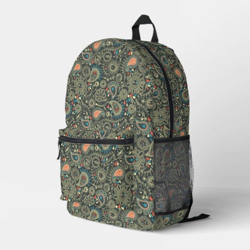 Paisley Pattern 3 Printed Backpack