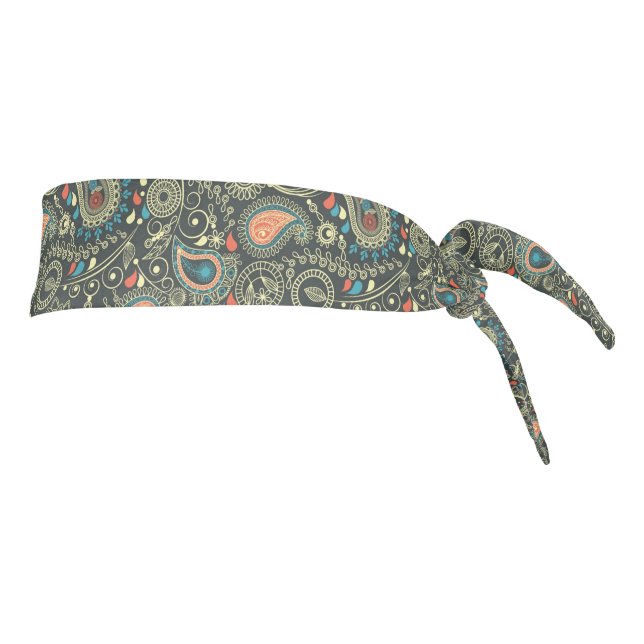 Paisley Pattern 3 Tie Headband (Rotate 90)