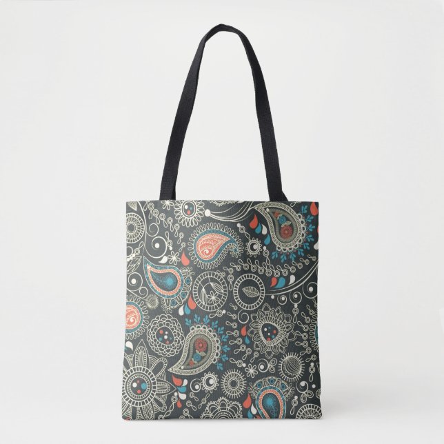 Paisley Pattern 3 Tote Bag (Front)