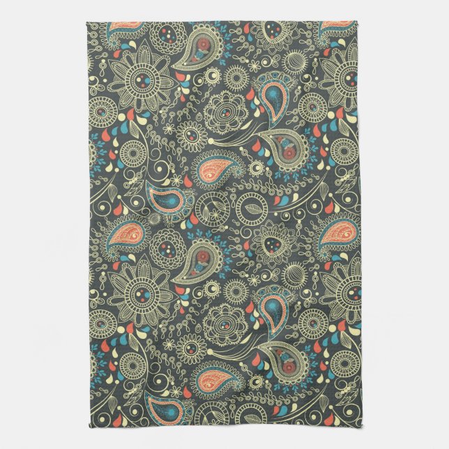 Paisley Pattern 3 Towel (Vertical)