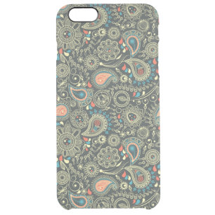 Paisley Pattern 3 Clear iPhone 6 Plus Case