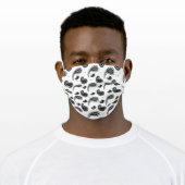 Paisley pattern adult cloth face mask (Worn)