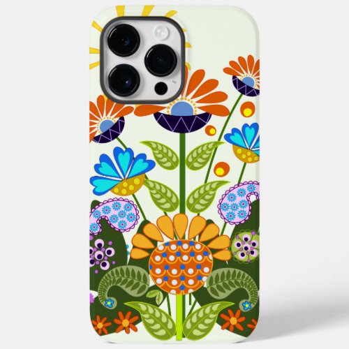 Paisley pattern and Fantasy Flowers Case_Mate iPhone 14 Pro Max Case