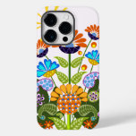 Paisley pattern and Fantasy Flowers Case-Mate iPhone 14 Pro Case