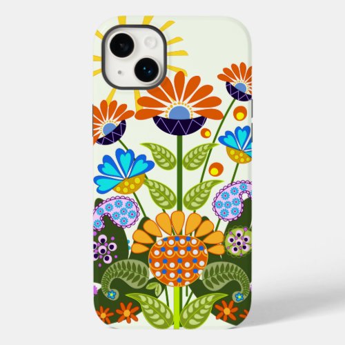 Paisley pattern and Fantasy Flowers Case_Mate iPhone 14 Plus Case