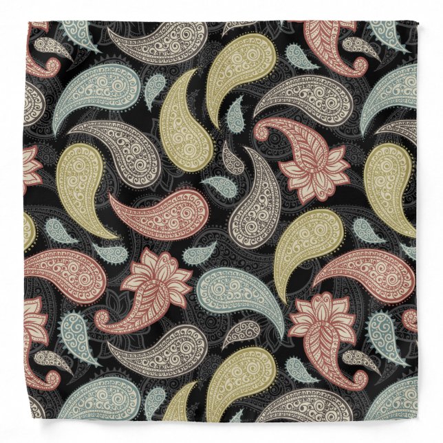 Paisley Pattern  Bandana (Front)