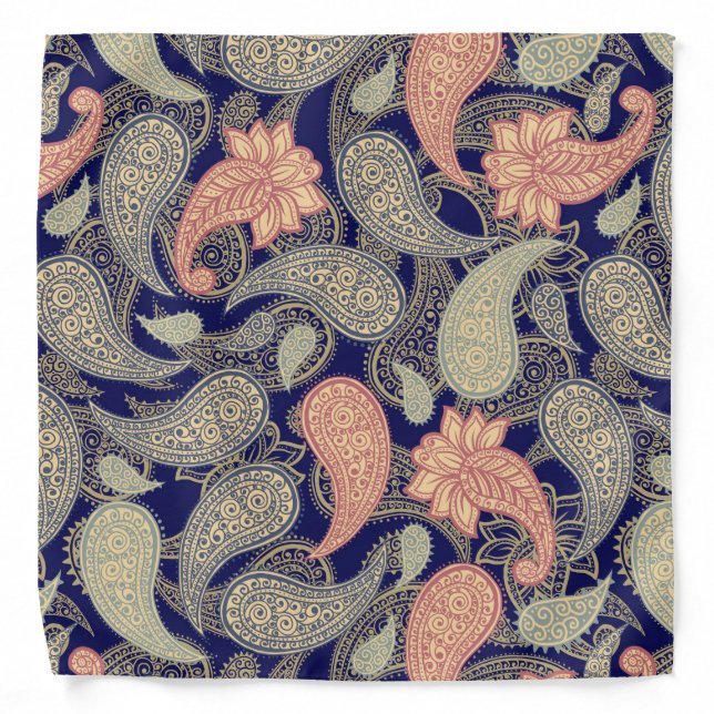 Paisley Pattern  Bandana (Front)