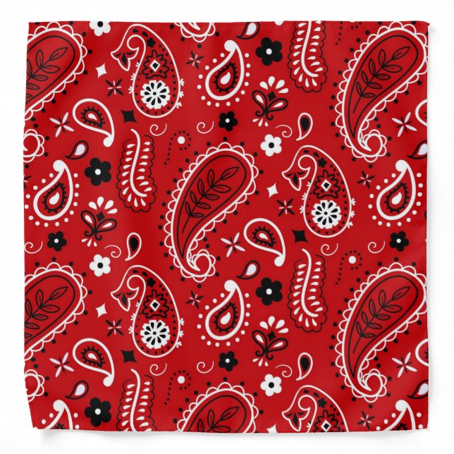 Paisley Pattern Bandana (Front)