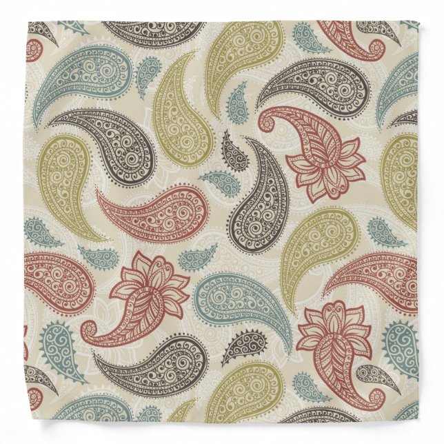 Paisley Pattern  Bandana (Front)