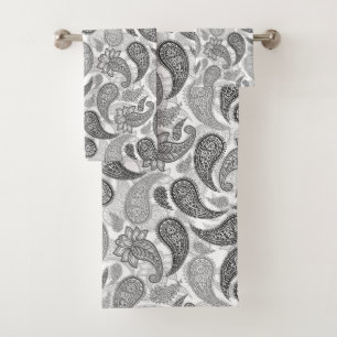 Paisley Pattern Bath Towel Set