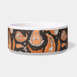 Paisley pattern   bowl<br><div class="desc">Seamless paisley pattern. Tribal flower texture on a dark background. Indian ornament. Boho decoration</div>