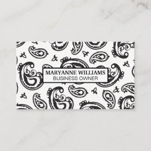 Paisley Pattern Business Card