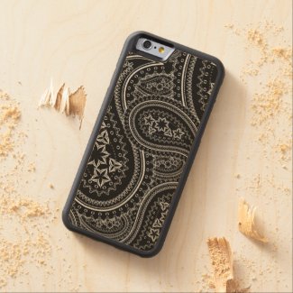 Paisley Pattern Carved® Maple iPhone 6 Bumper Case