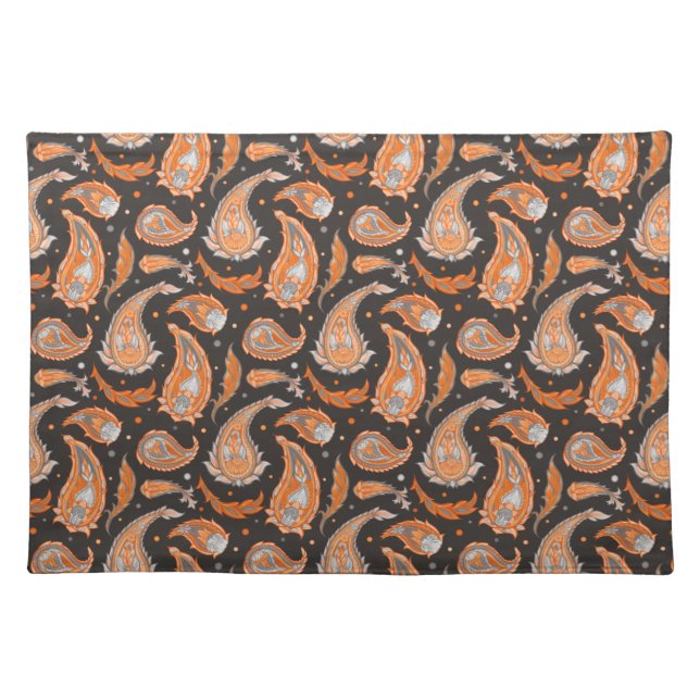 Paisley pattern cloth placemat (Front)