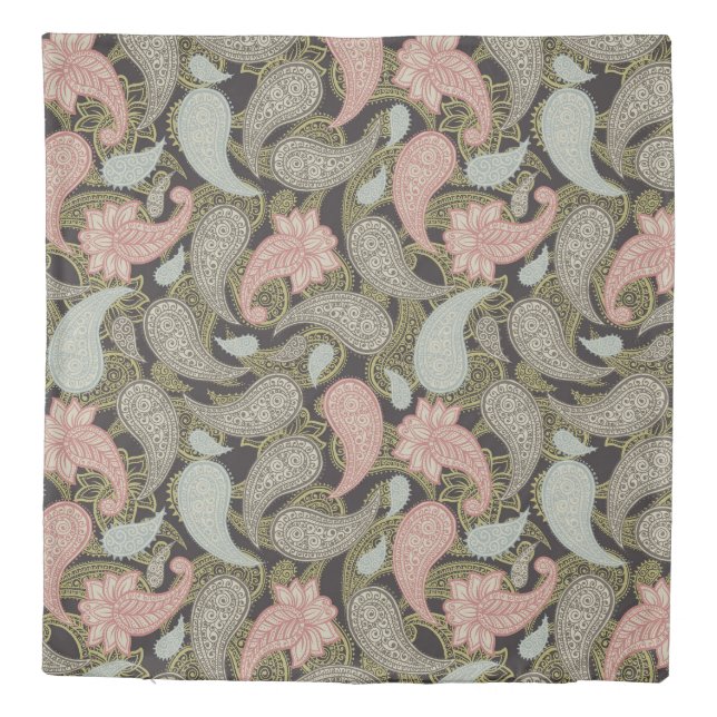 Paisley Pattern  Duvet Cover (Back)