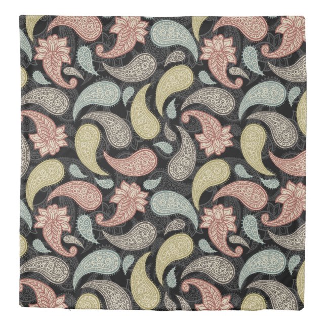 Paisley Pattern  Duvet Cover (Back)