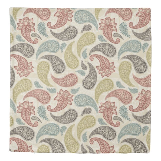 Paisley Pattern  Duvet Cover (Back)